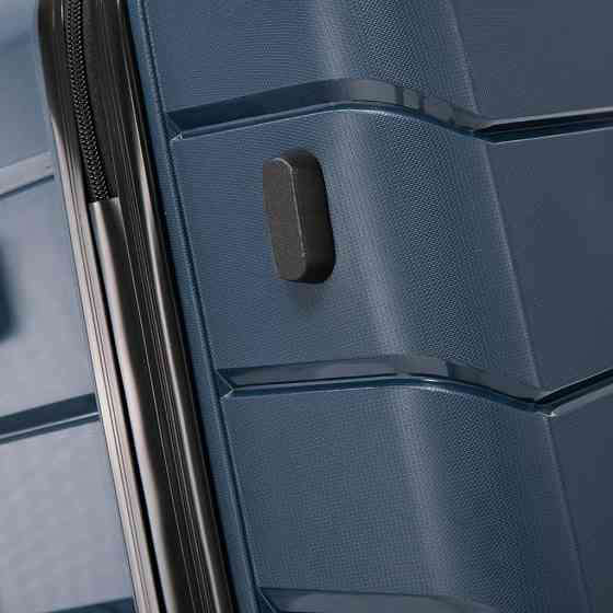 Валіза поліпропіленова WINGS PP06 велика т78 см емно-синя Київ