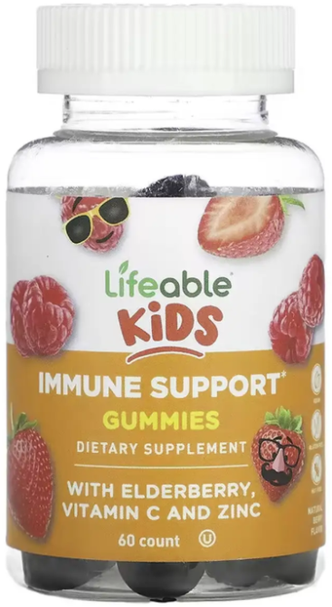 Витамины для иммунитета Lifeable Immune Support Kids 60 жев таб ягоды Киев - изображение 1