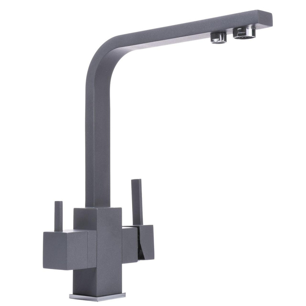 Змішувач для кухні під осмос Globus Lux LAZER GLLR-0111-3-TITANIUM Київ - фото 1