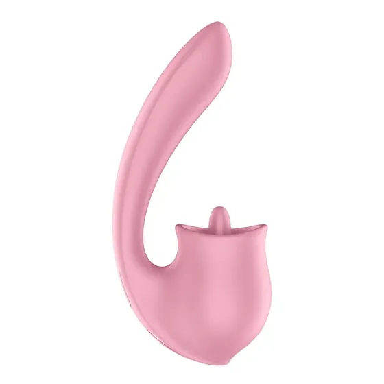Вагінально-кліторальний вібратор Satisfyer Tongue Genius з язичком Львів