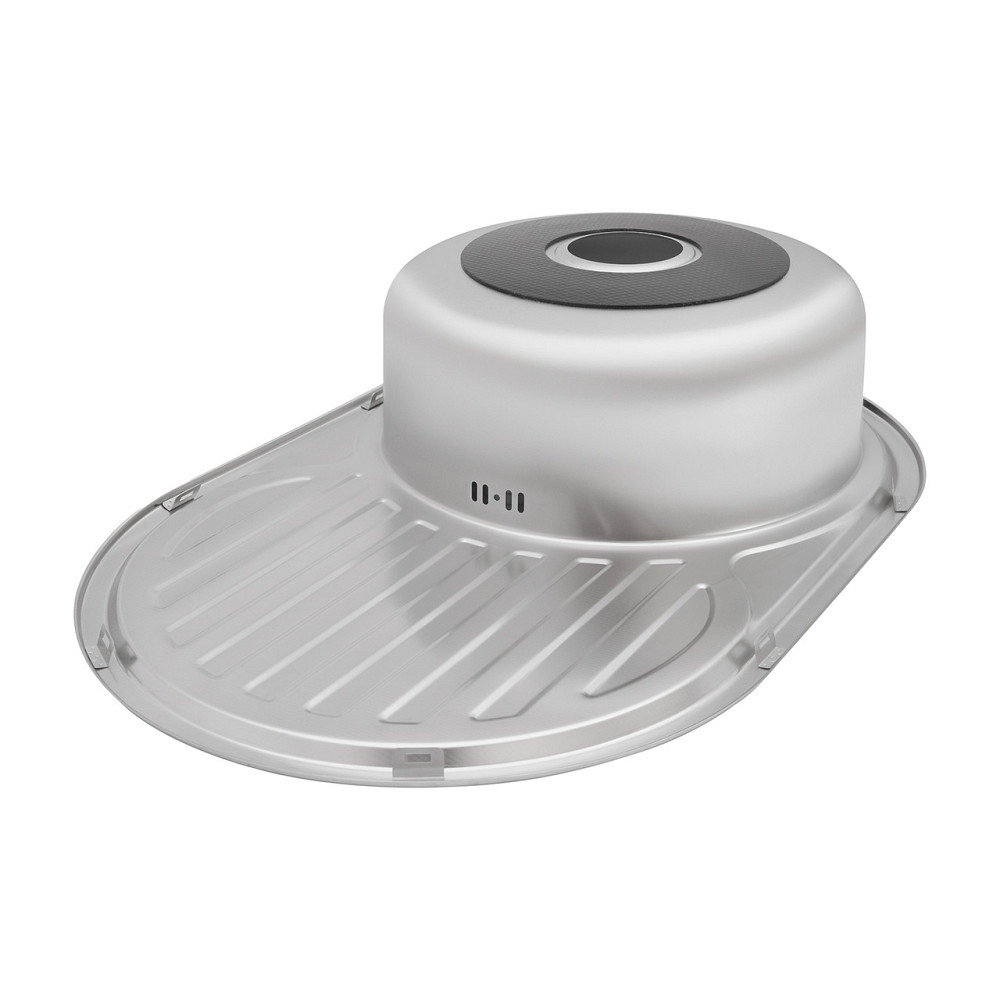 Кухонная мойка с нержавеющей стали Kroner KRP Satin - 77х50 (0.8 мм) Киев - изображение 6