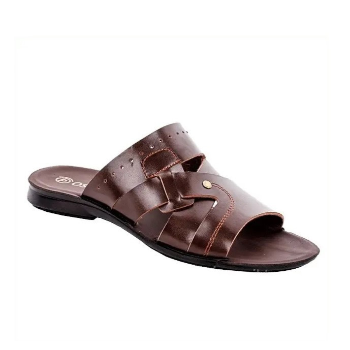 Мужские Шлёпанцы Тапочки Сланцы Коричневые Кожаные (размеры: 41,42,43,44) Днепр - изображение 1