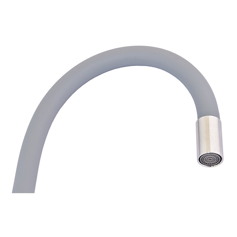 Кухонный смеситель Zerix Fox-011 с гибким серым изливом из нержавеющей стали SUS304 – надежный и стильный ZX4834 Харьков - изображение 3