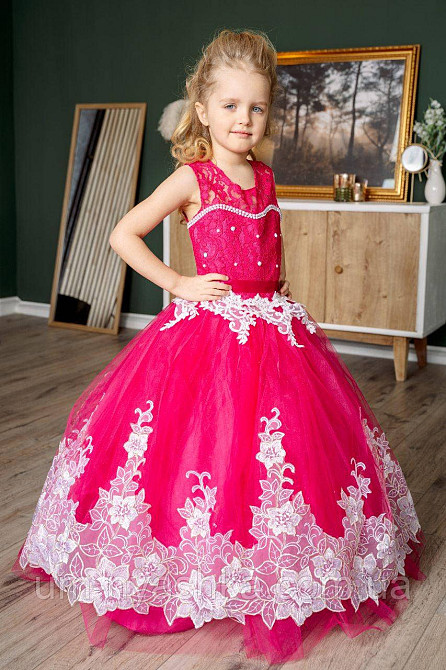 Длинное нарядное платье Кружево на 5-7 лет Кривой Рог - изображение 4