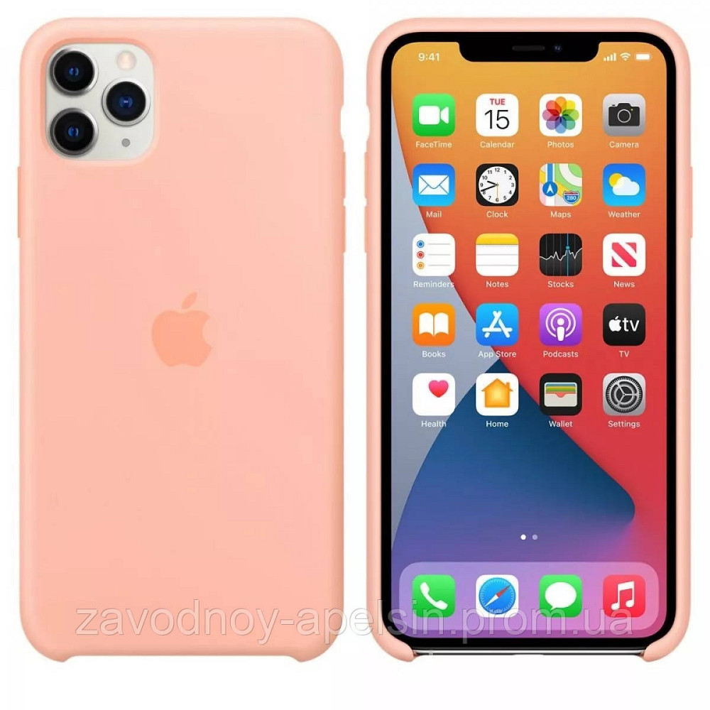 IPhone 11 pro чохол Silicone Case MXW72FE/A (Grapefruit) Одеса - фото 1