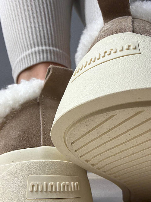 Кеди жіночі Hengji 15-3 з хутром та опушкою на липучці бежеві, 37, 23,5 см Київ - фото 13