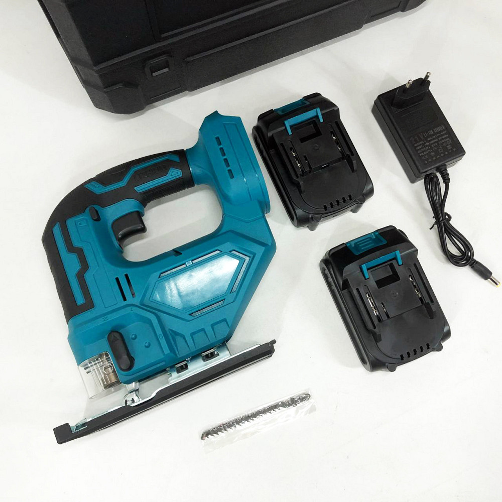 Аккумуляторный бесщеточный лобзик 24V с 2 АКБ в пластиковом кейсе с регулировкой скорости и EP-606 угла Киев - изображение 9