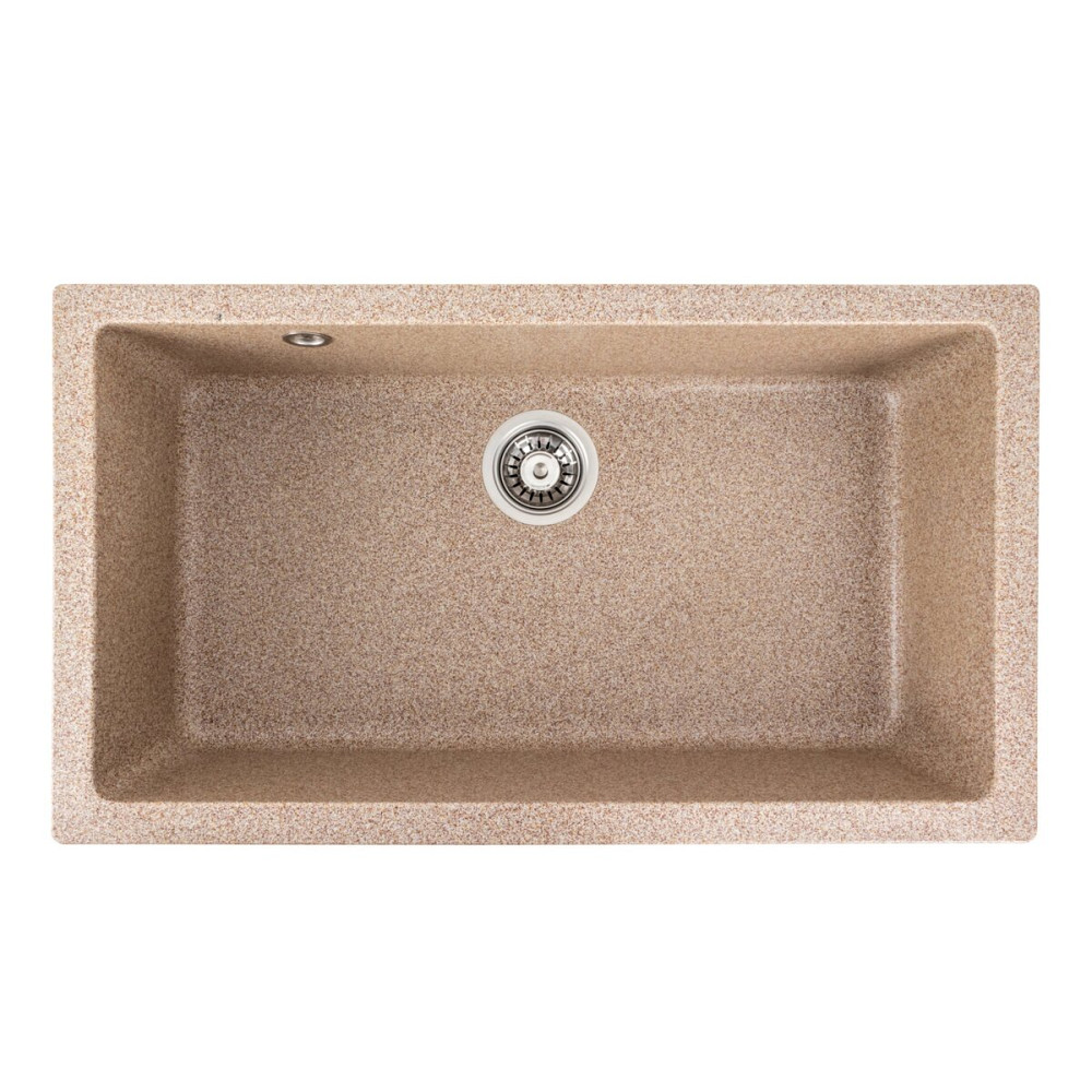 Гранітна мийка для кухні Platinum 7945 Paruana матова Карамель Коломия - фото 1