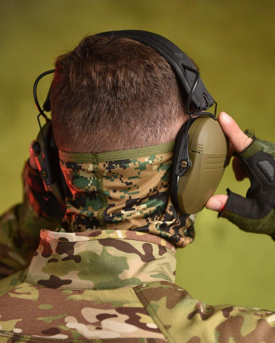 Навушники активні тактичні для стрільби ЗСУ олива розор Razor Одеса - фото 4