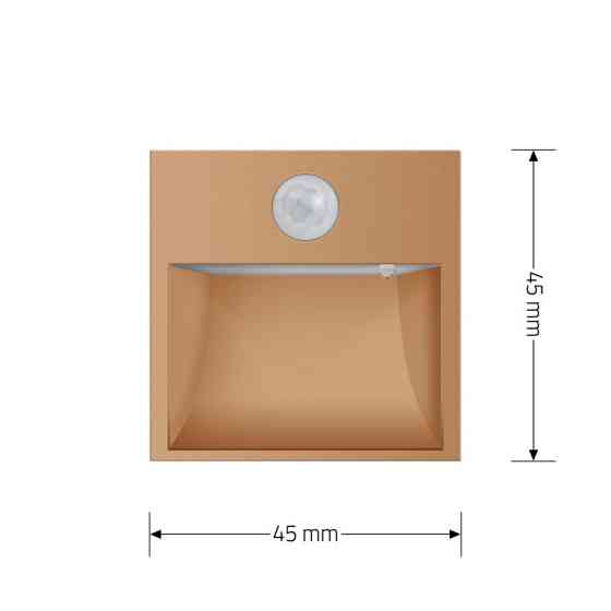 LIVOLO Механізм автоматичний світильник для сходів підлоги датчик руху темряви, золотий, 2700K, Киев