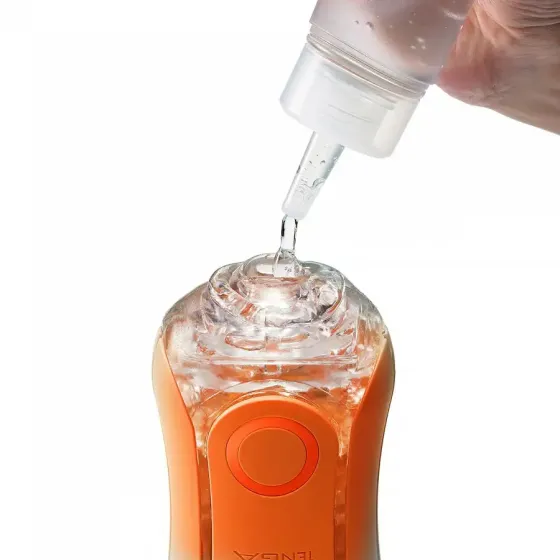 Мастурбатор Tenga Flip Orb — Sunset Orange, з можливістю зміни тиску та стимулювальними кульками всередині Львів