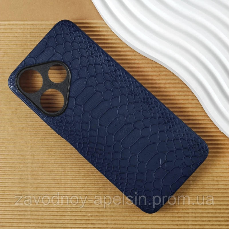 Xiaomi Redmi 13 Чехол Защита камеры Питон (синий) Одесса - изображение 3