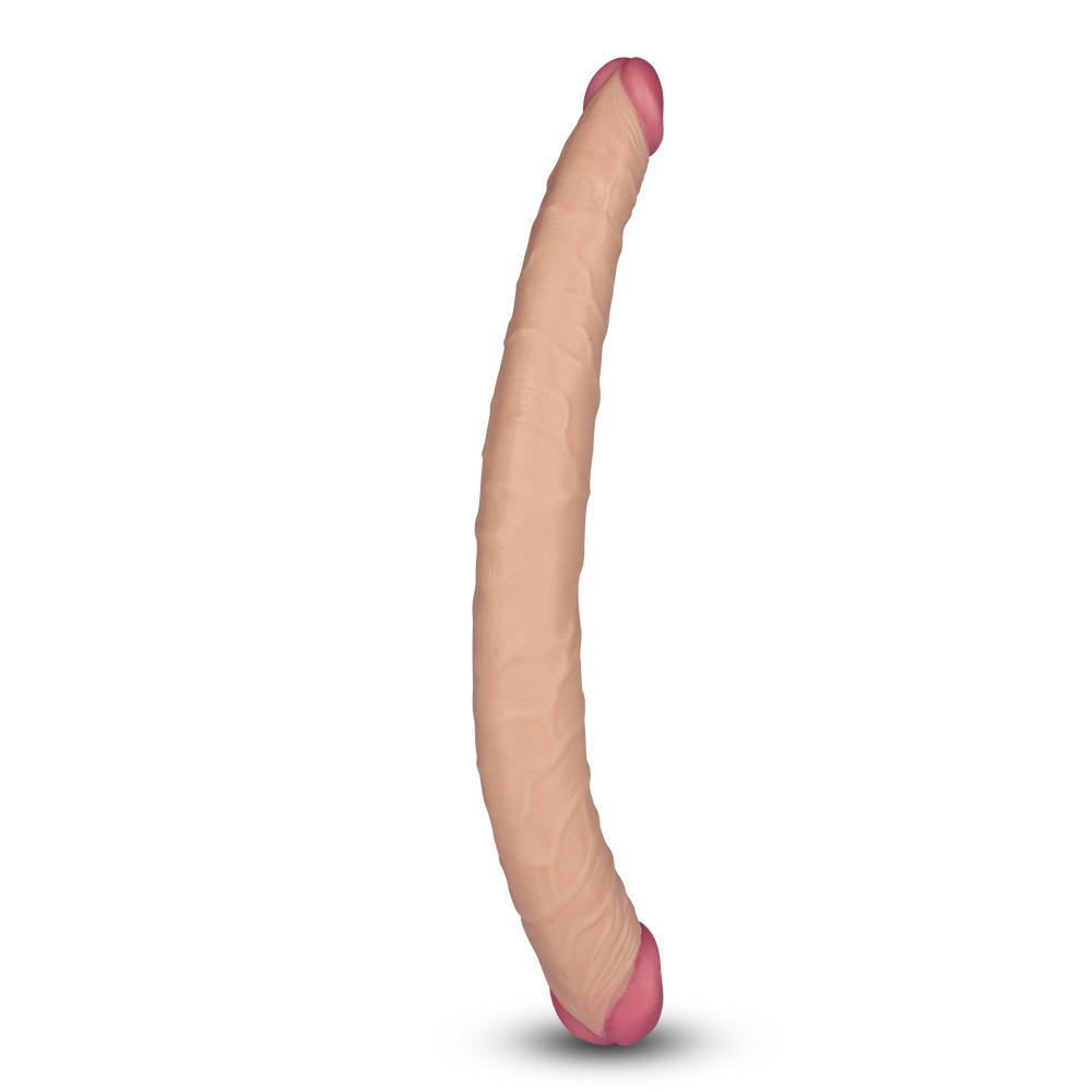 Двосторонній фалоімітатор - King-Sized Realistic Ladykiller Tapered Double 14" Sex Aura Київ - фото 6