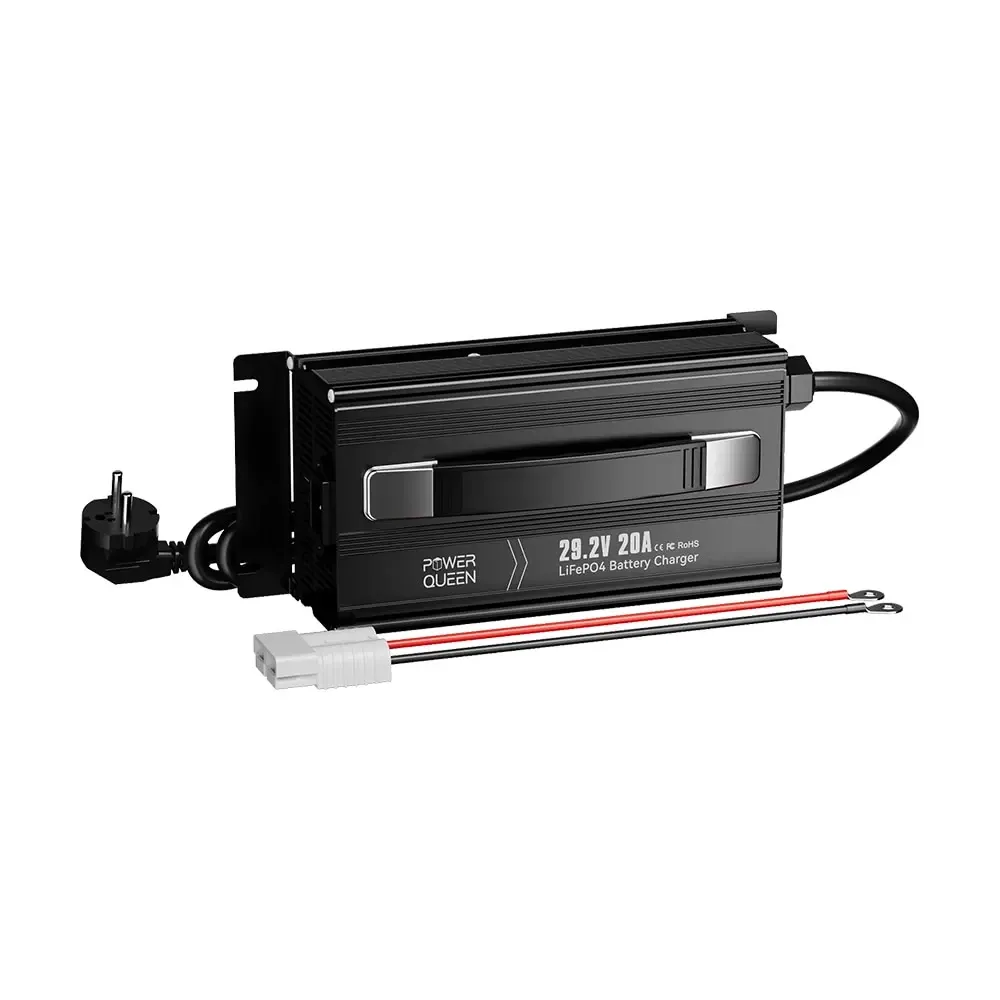Зарядний пристрій для акумуляторних батарей LiFePO4 29.2V/20A Power Queen P24V20A-BCHA-MINI-X (44-00530) Київ - фото 1