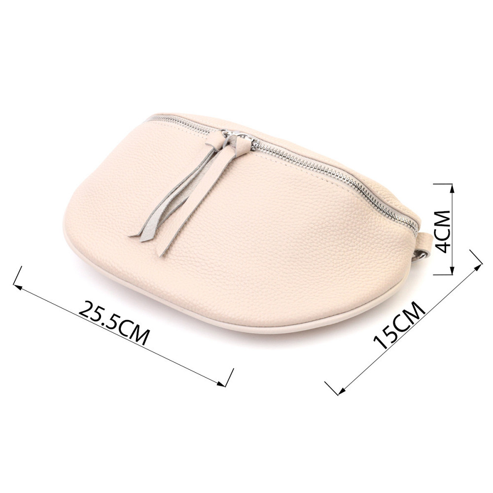 Кожаная сумка для женщин через плечо с мини кошельком Vintage 22664 Белая Киев - изображение 3