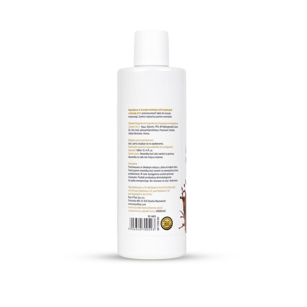 2в1 лубрикант та масажний гель - MyLove Aroma Series Intim&Massage Nougat, 300 мл Sex Aura Київ - фото 6