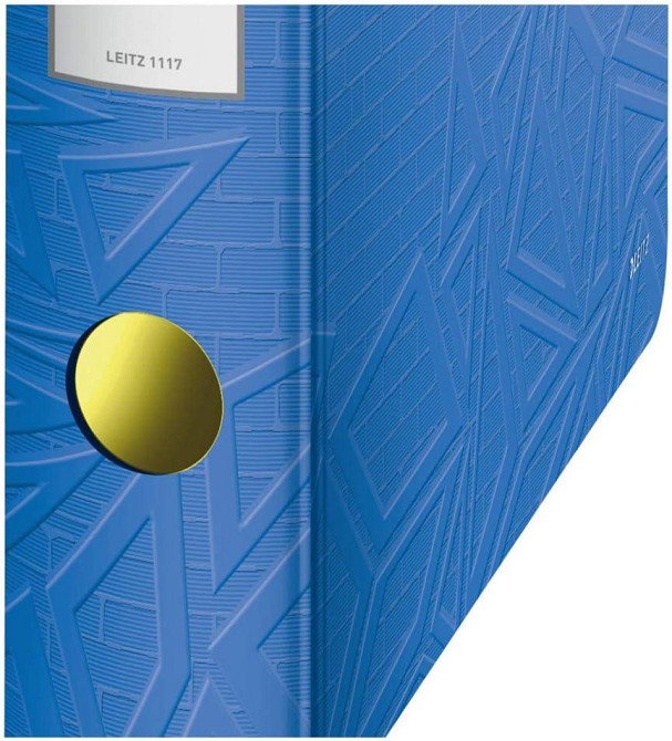 Папка Leitz 11160020 Quality Folder 180° A4 корешок 82 мм эластичная застежка синяя Киев - изображение 3