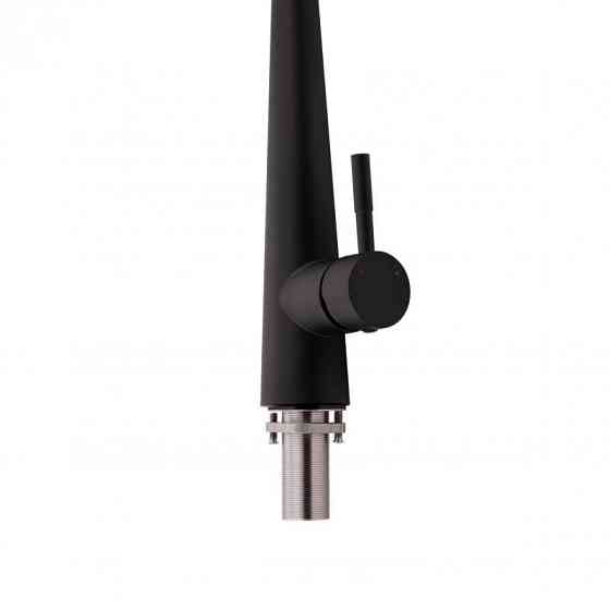 Змішувач для кухні Qtap Evicka з висувним виливом QTEVI9135103UB Black Matt чорний Київ