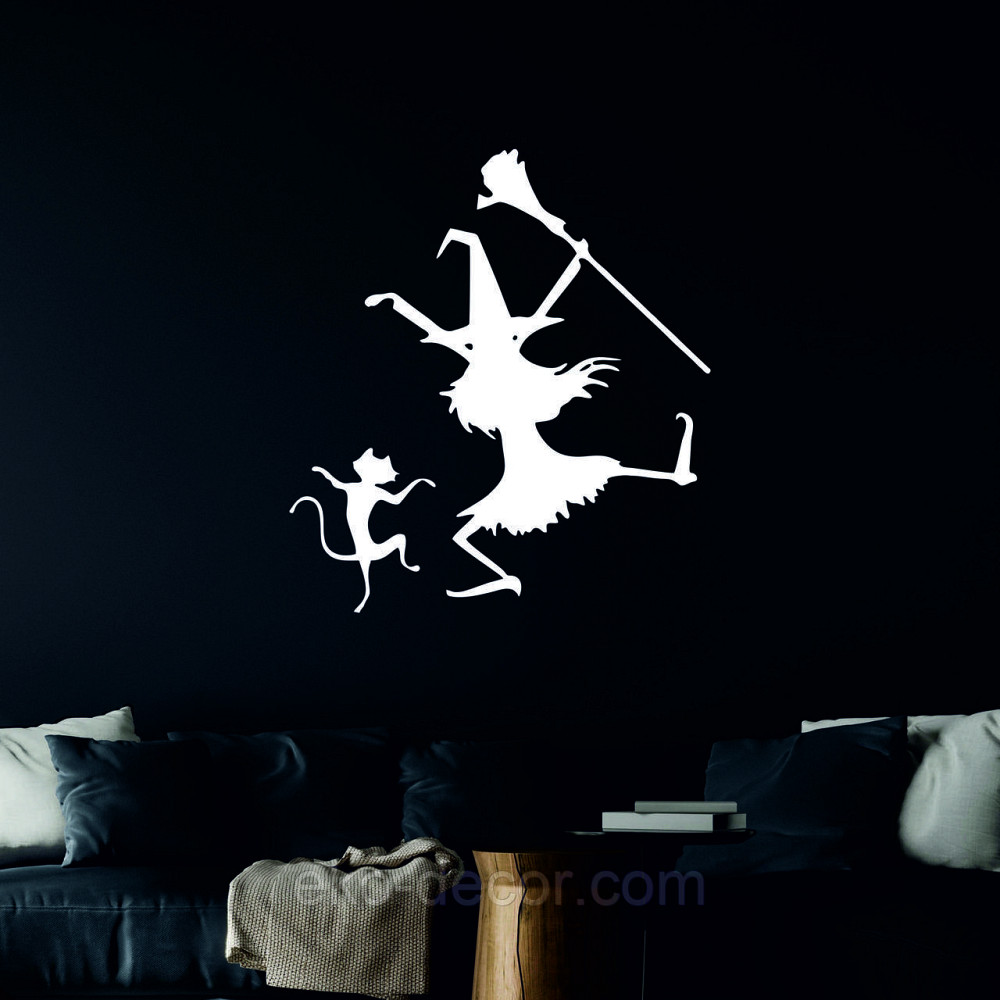 Декоративное настенное Панно «Ведьма», Декор на стену 50*45 см, Белый Киев - изображение 3