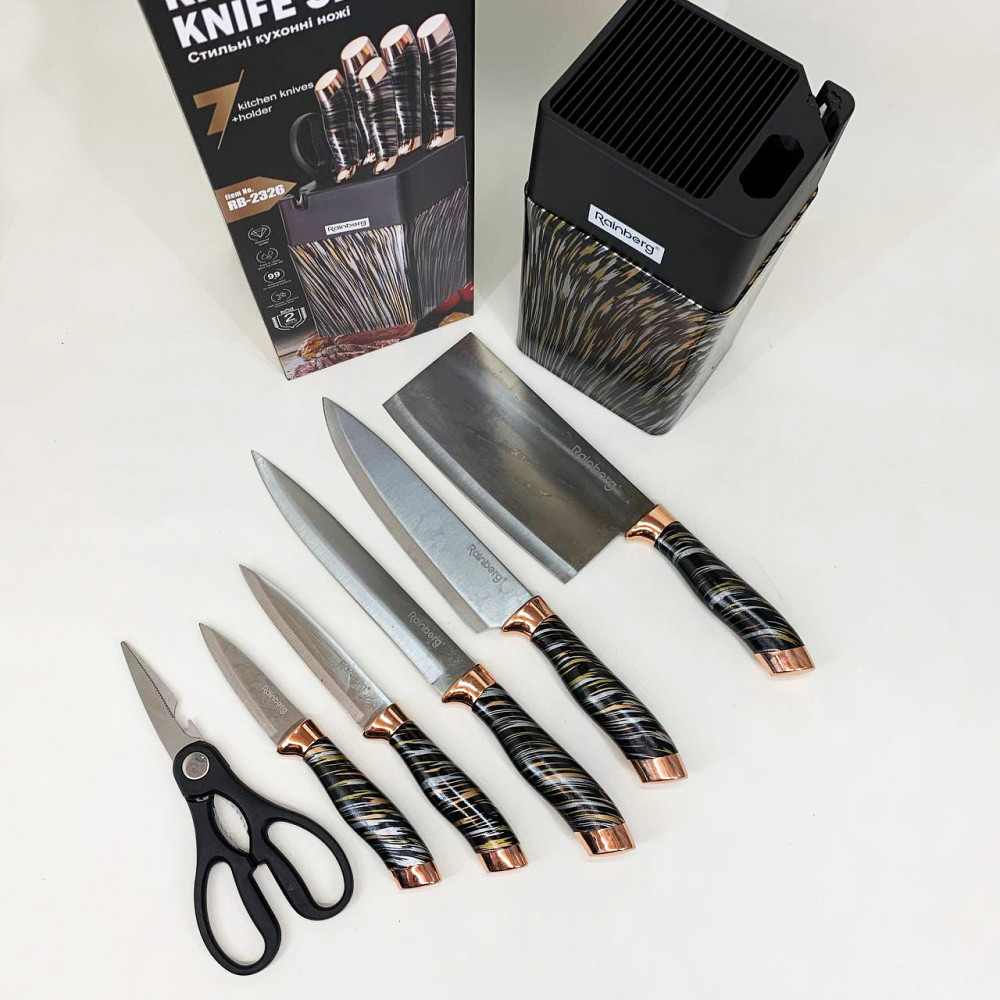 Набір ножів для кулінарних завдань, Набір ножів кухонних сталь Топ кращих для кухні XB-32 Івано-Франківськ - фото 2