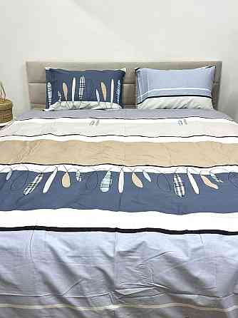 Ecotton Комплект постільної білизни Ecotton Євро 210х220 см кремово-синій (21212А/В) Коломыя
