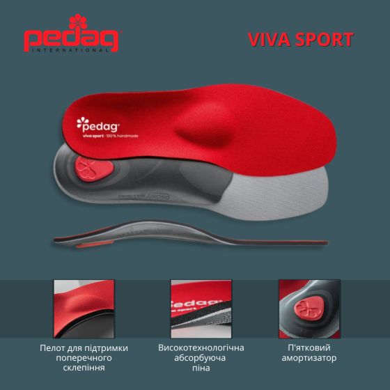 Спортивная ортопедическая каркасная стелька Viva Sport Днепр