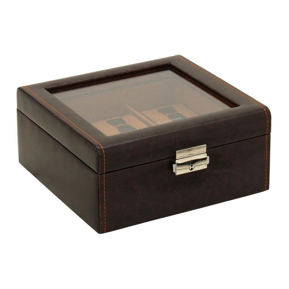 Скринька для зберігання годинника Friedrich Lederwaren Bond 6, коричнева Рівне - фото 4