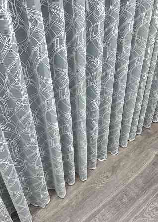 Тюль жакард колір сірий з білим 1970т Київ
