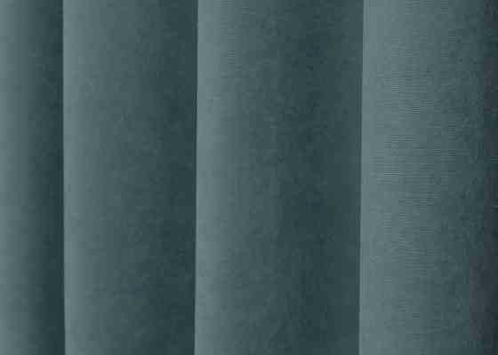 Шторная ткань микровелюр Petek цвет серо-голубой 1507ш Киев