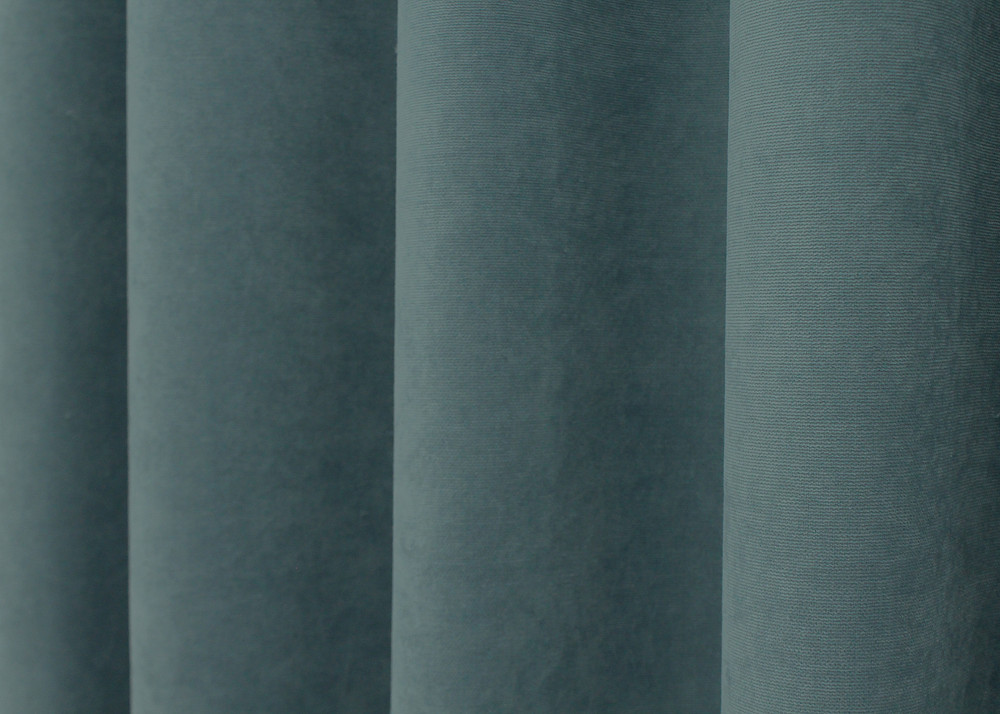 Шторная ткань микровелюр Petek цвет серо-голубой 1507ш Киев - изображение 2