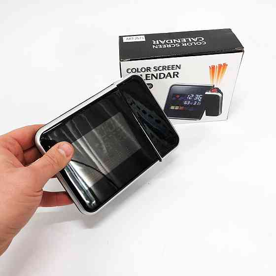 Часы метеостанция DS-8190 2573 с проектором времени + календарь SW-689 с термометром Киев