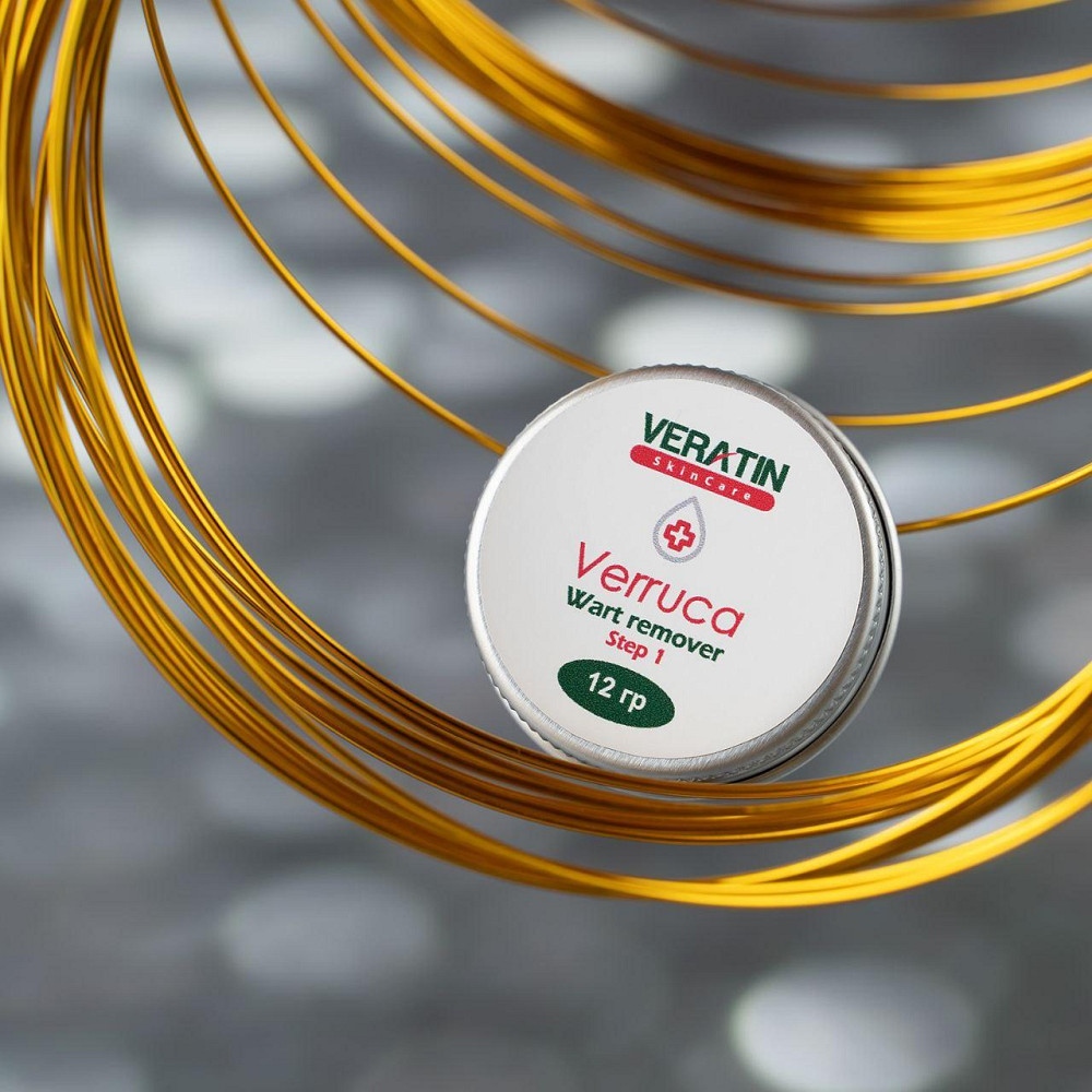 Крем от бородавок и папиллом Verruca Wart Remover Cream, Step 1 (Вератин Веррука), Flosvita, Veratin Skin Care, 12г. банка Харьков - изображение 1