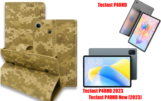 Книга-трансформер для планшета Teclast P40HD, P40HD 2023, P40HD New 2023, цвет Black Pixel Киев