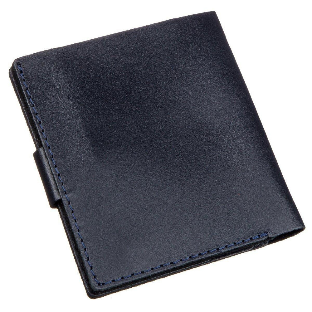 Недорогое портмоне вертикальное мужское кожаное SHVIGEL 16220 Синее Киев - изображение 5