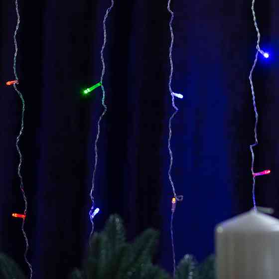 Garlando Гірлянда штора світлодіодна GarlandoPro 160LED 8 ліній 1,5х1,5 м гірлянда на штору ZWM Київ
