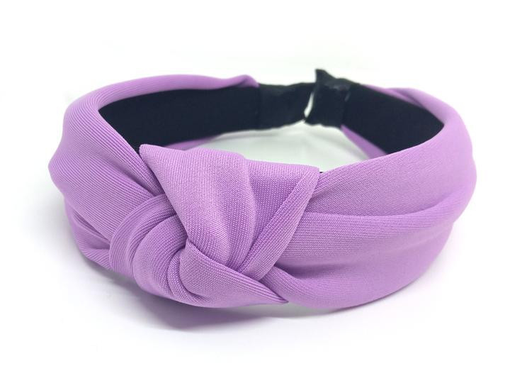 Широкий обідок для волосся бузковий Київ - фото 1