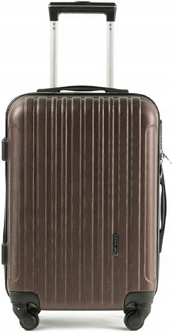 Валіза пластикова WINGS 2011 мала 54 см коричнева Київ - фото 2