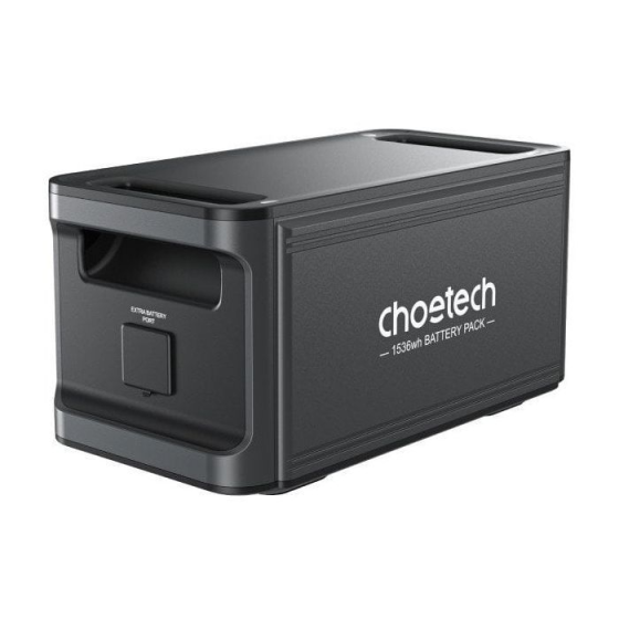 Додаткова батарея для зарядної станції Choetech BS065-BAT-BK 1536Wh Київ