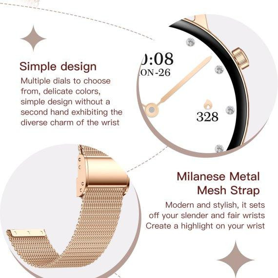 Часы умные наручные Smart Flower X Gold (2 ремешка) Киев - изображение 10