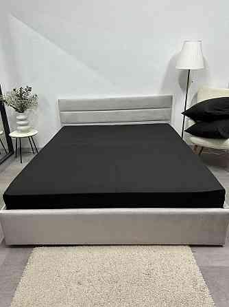 Ecotton Простирадло на резинці Ecotton 180х200 см фланель з бавовни Black чорний Коломия