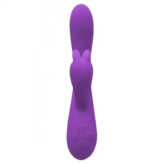Вібратор-кролик Wooomy Gili-Gili Vibrator with Heat Purple, відросток з вушками, підігрів до 40°С Львів