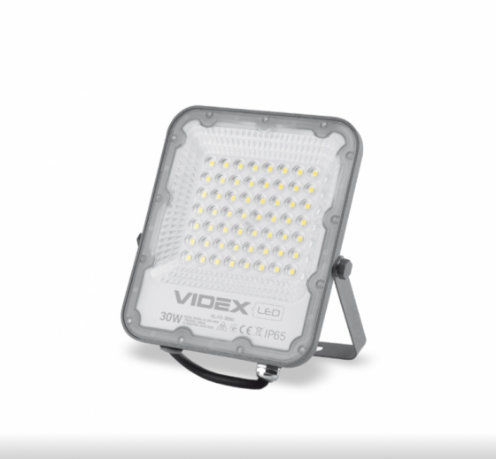 LED Прожектор 30W 5000К 220V сірий VL-F2-305G Premium Videx Житомир
