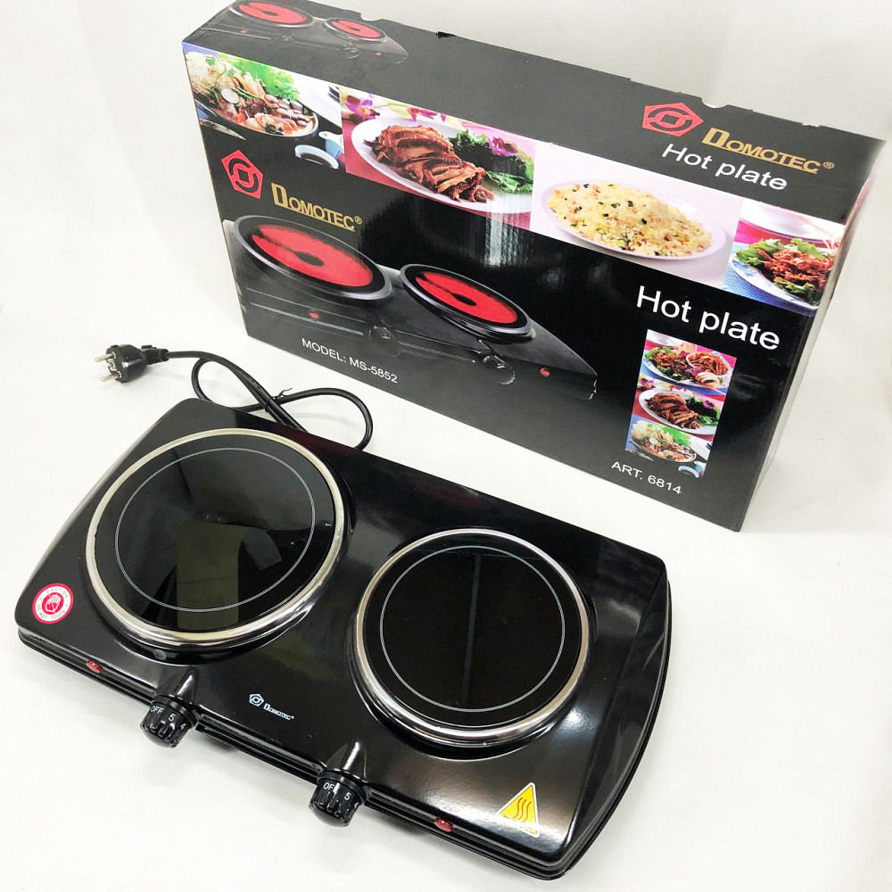 Настольная плита для готовки еды Domotec MS-5852 1200 Вт, Плита переносная для дома BQ-39 Львов - изображение 7