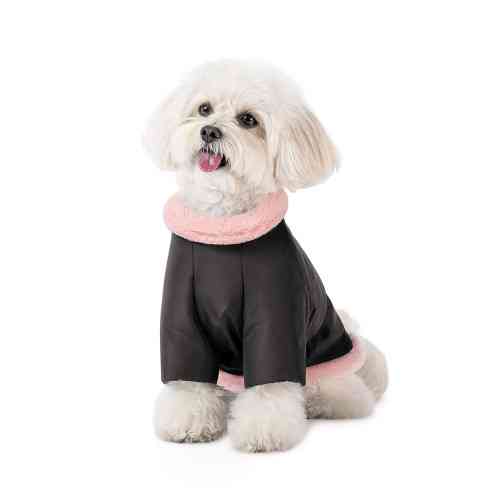 Куртка Pet Fashion Mery для собак чорний/рожевий ХХS Київ