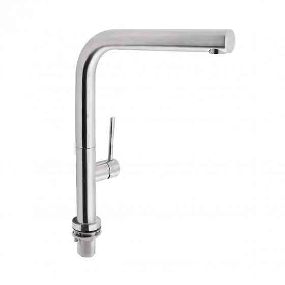 Смеситель для кухни брашированный из нержавейки Qtap Zdenek QTZDN9032103FC Brushed Nickel PVD Харьков