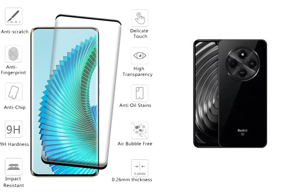 Защитное стекло HyperGlass Pro для Xiaomi Redmi A4 5G – максимальная чувствительность и защита Киев - изображение 2