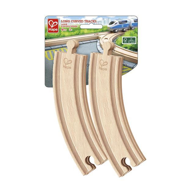 Набір для залізниці Hape довгі вигнуті рейки 4 шт. (E3777) Харків - фото 3
