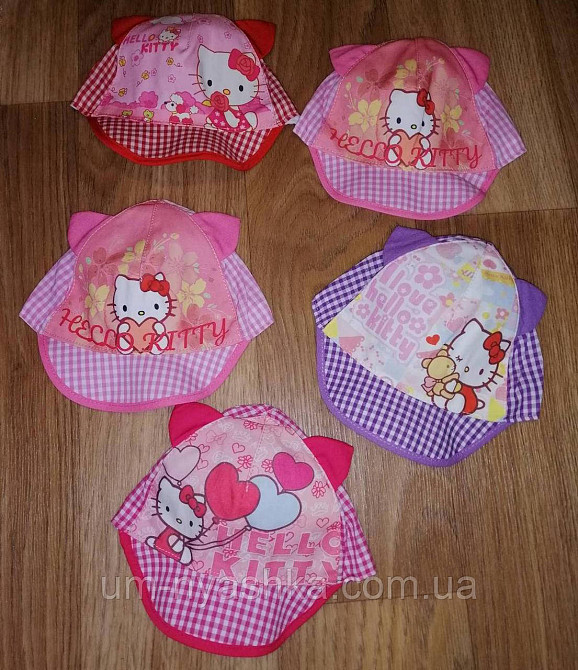 Кепка панамка детская с ушками хлопковая кепка с котиком Кривой Рог - изображение 2