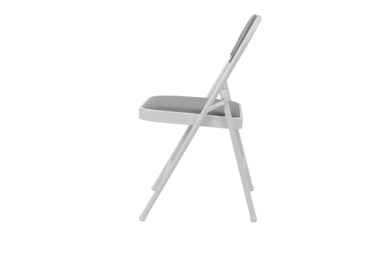 Стілець розкладний Лайк, білий/ сірий Киев