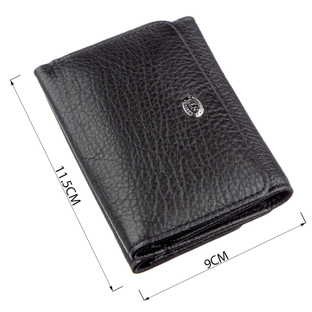 Кошелек для женщин из кожи Черный (ST Leather) Киев - изображение 7